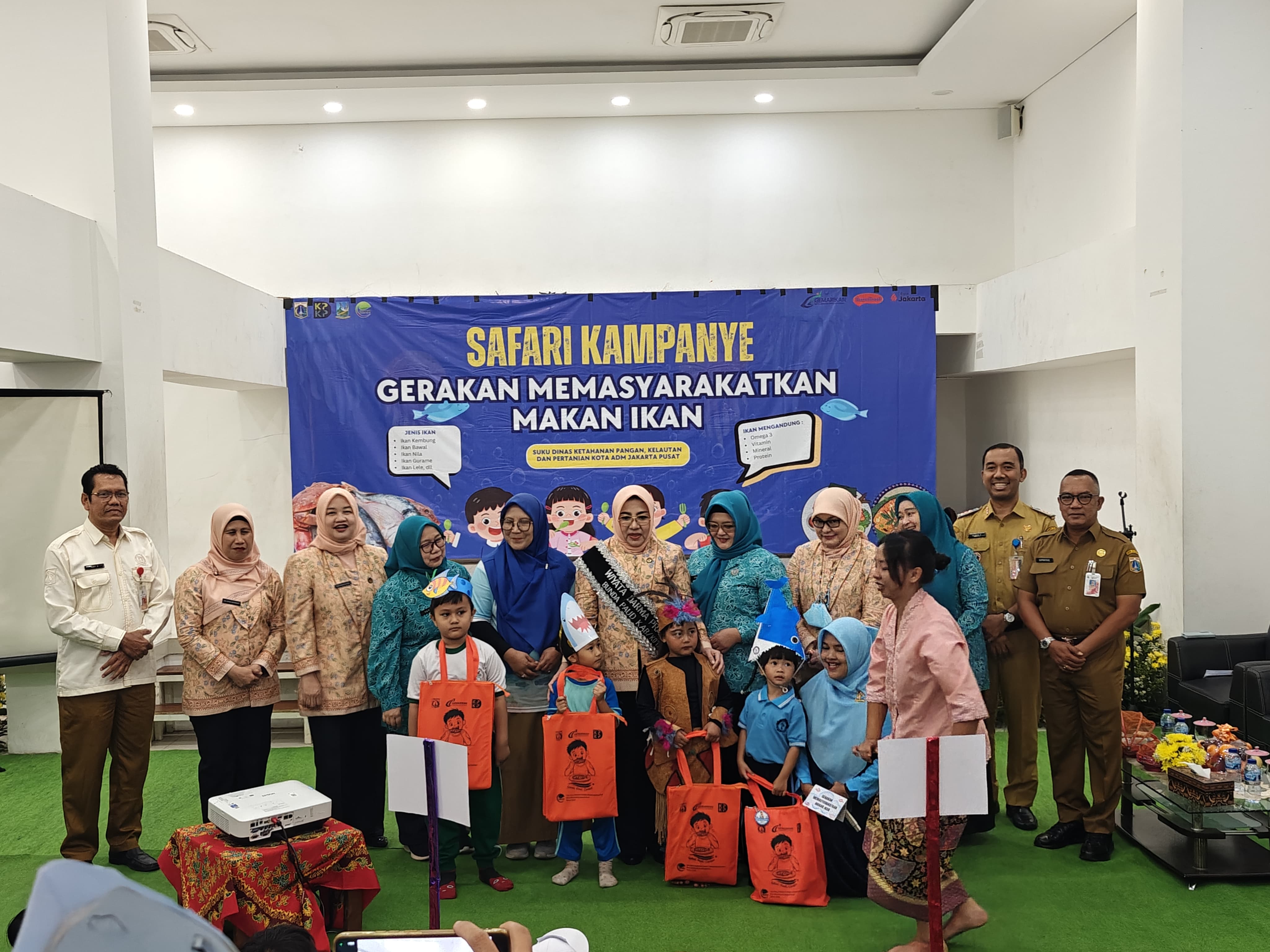 Safari Gemarikan di GOR Johar Baru, Dorong Anak Sehat, Kuat dan Cerdas