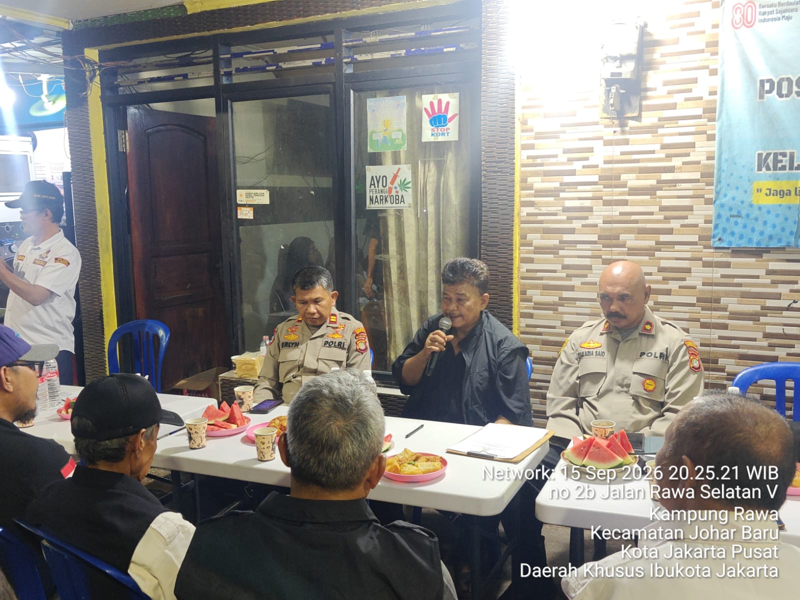 Pokdarkamtibmas Johar Baru Rangkul Polsek, Perkuat Sinergi Jaga Kamtibmas di Kampung Rawa