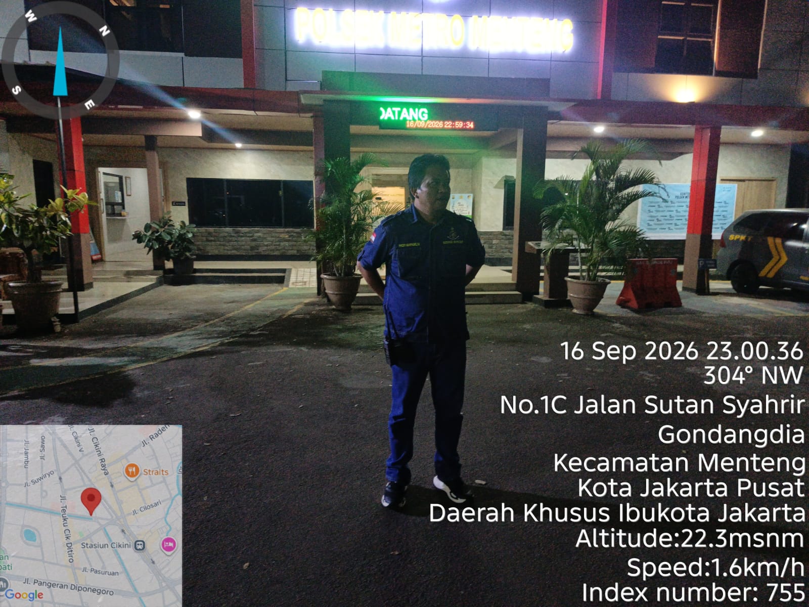Malam Hari, Polsek Metro Menteng Pastikan Aktivitas Warga di Menteng Tetap Aman