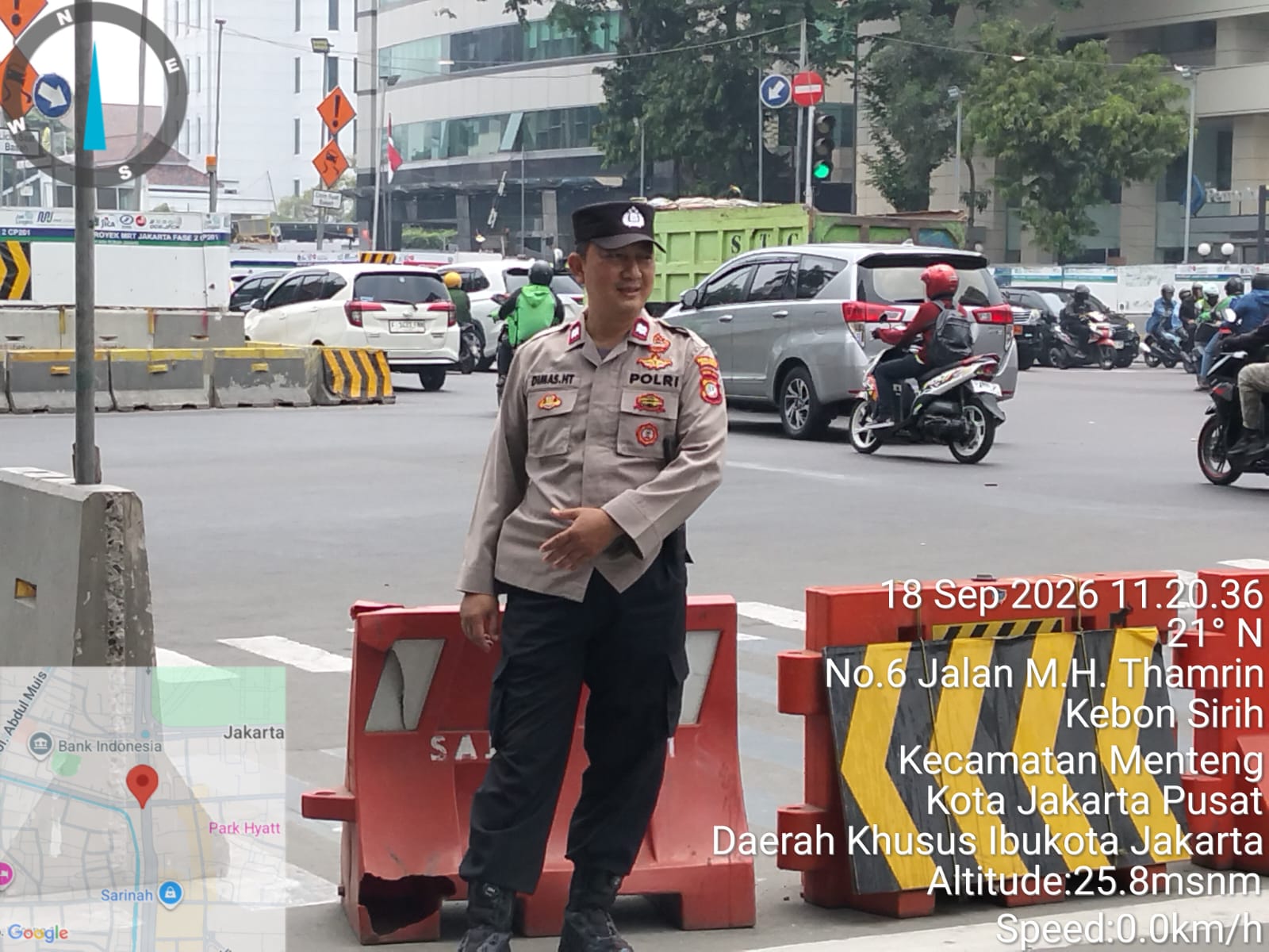 Polsek Menteng Siagakan Personel Antisipasi Lintasan Massa Unjuk Rasa