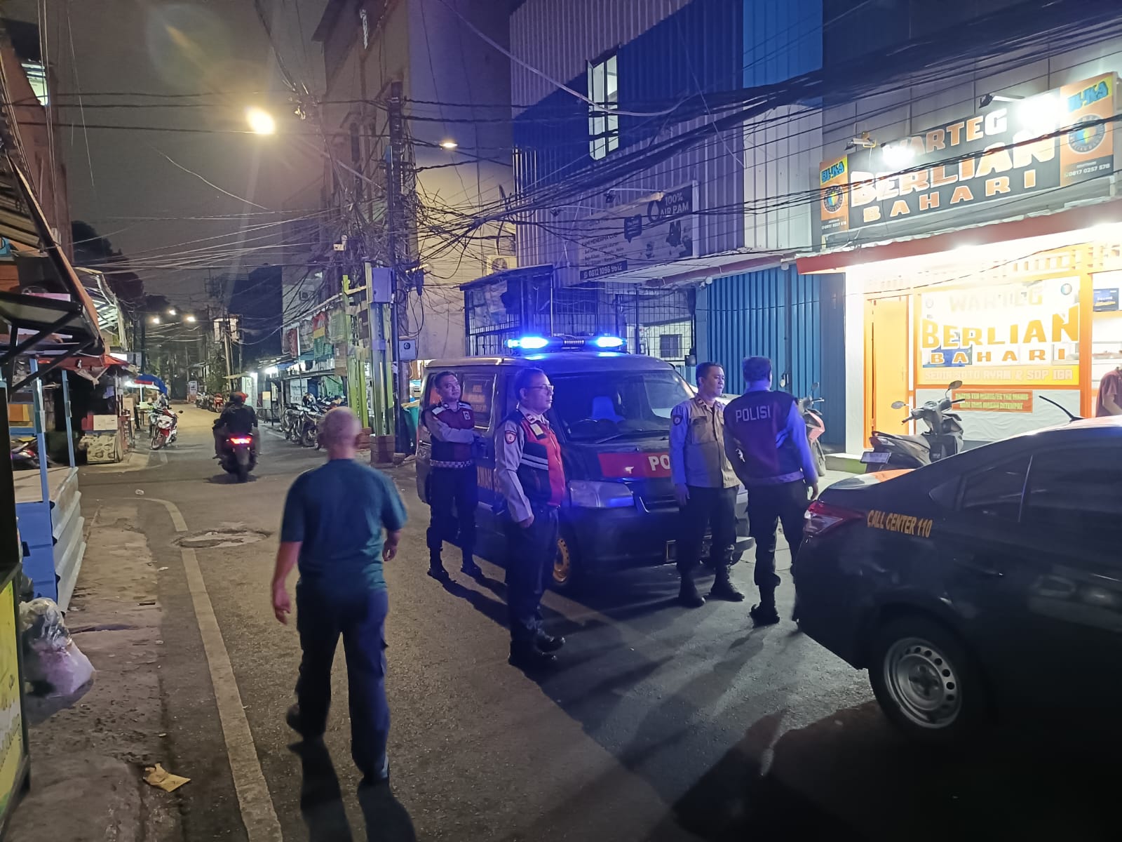 Patroli Blue Light Jelang Subuh, Polsek Sawah Besar Sasar Titik Rawan