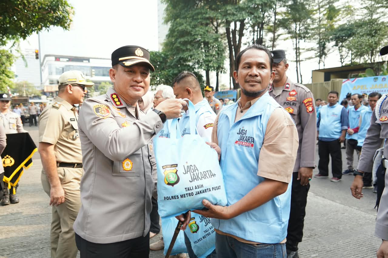 Perkuat Sinergitas, Polres Metro Jakarta Pusat Gelar Apel “Jaga Warga” demi Keamanan Ibu Kota
