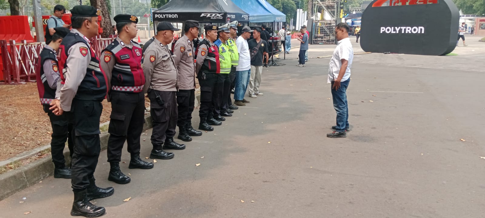 Polres Metro Jakarta Pusat Amankan Polytron Fest 51st Anniversary di GBK