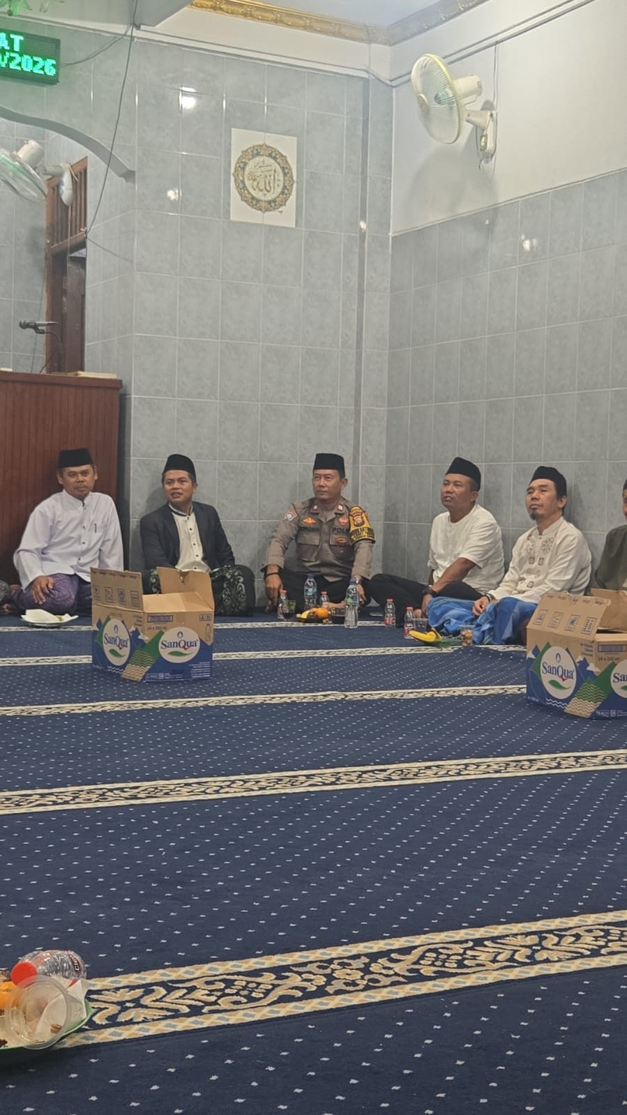 Bhabinkamtibmas Karet Tengsin Bersama Tiga Pilar Hadiri Maulid Nabi Muhammad SAW 1448 H di Masjid Muttabi’in