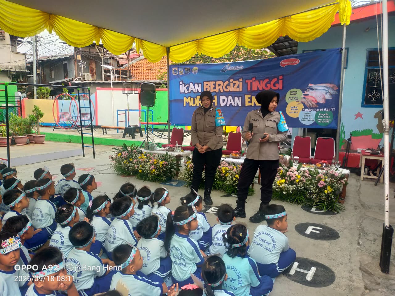 Polwan Jaga Jakarta Sambangi TK Kasih Ibu di Senen, Beri Edukasi Keselamatan kepada Anak