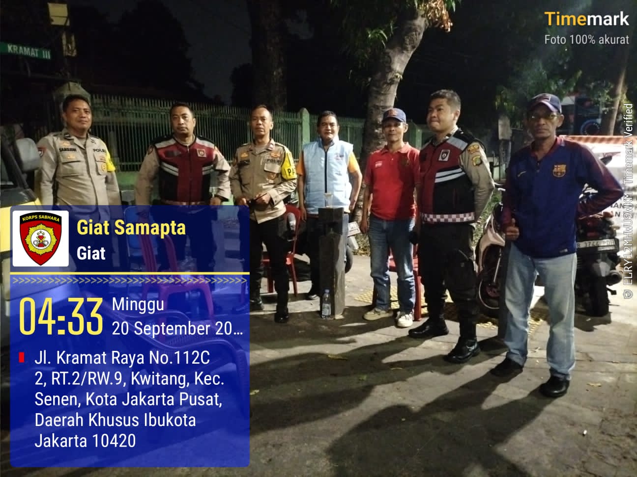 Polsek Senen Gelar Strong Point Dini Hari, Antisipasi Tawuran hingga Kejahatan Jalanan