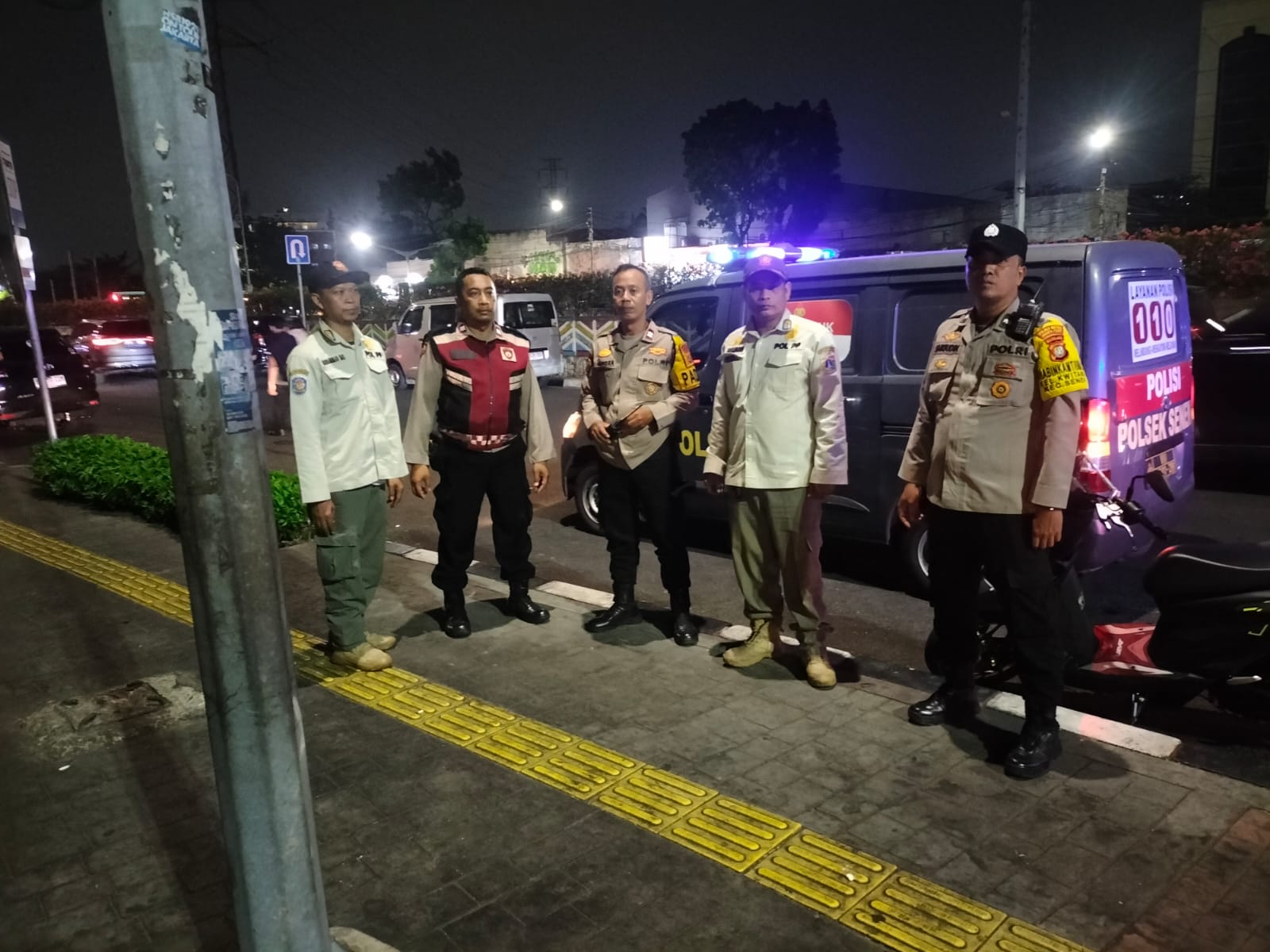 Polsek Senen Gelar Patroli Tiga Pilar, Sasar Sejumlah Titik Rawan Gangguan Kamtibmas