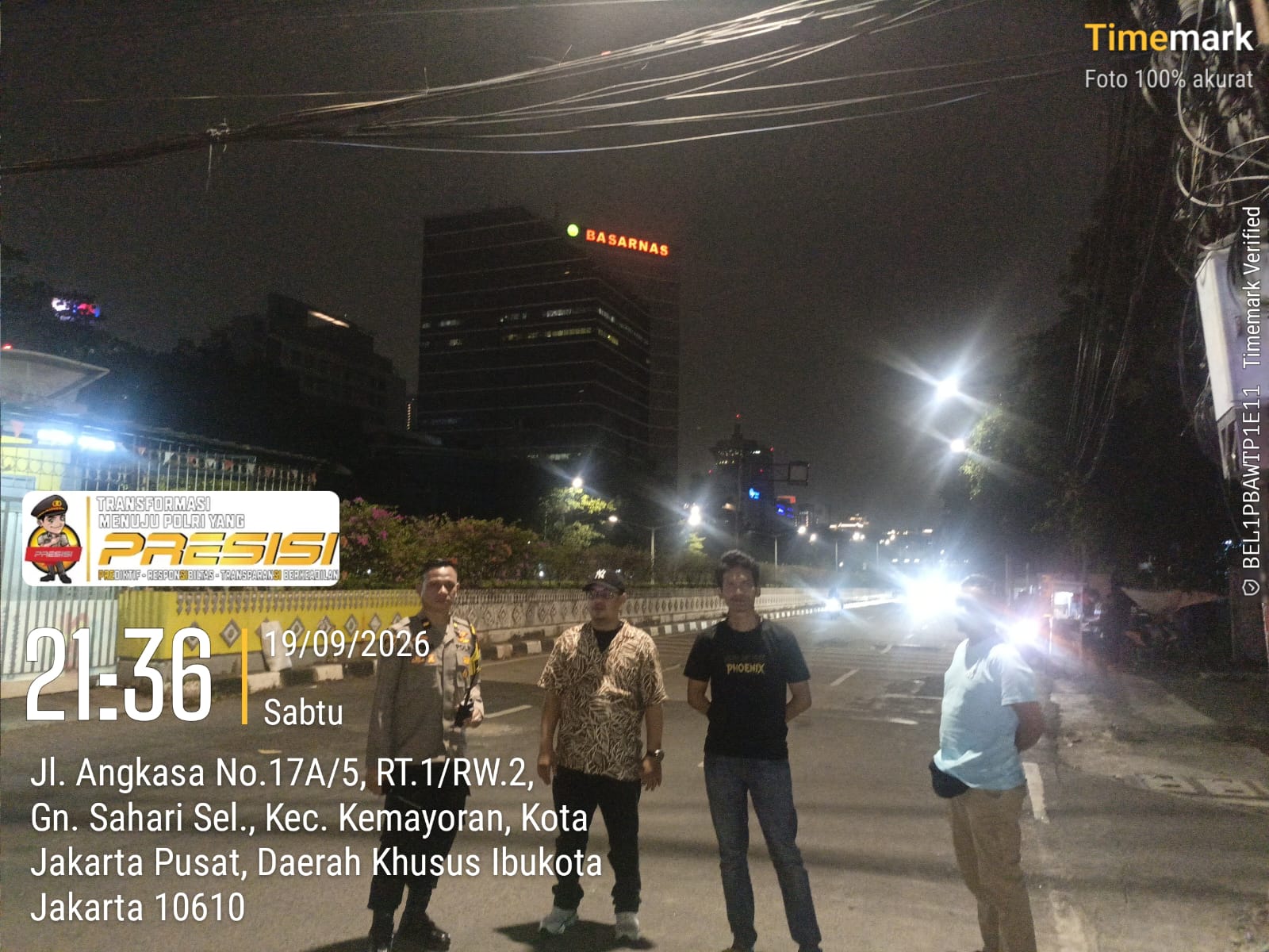 Patroli Malam Minggu, Polsek Kemayoran Perkuat Pengamanan di Titik Rawan Tawuran dan Kejahatan