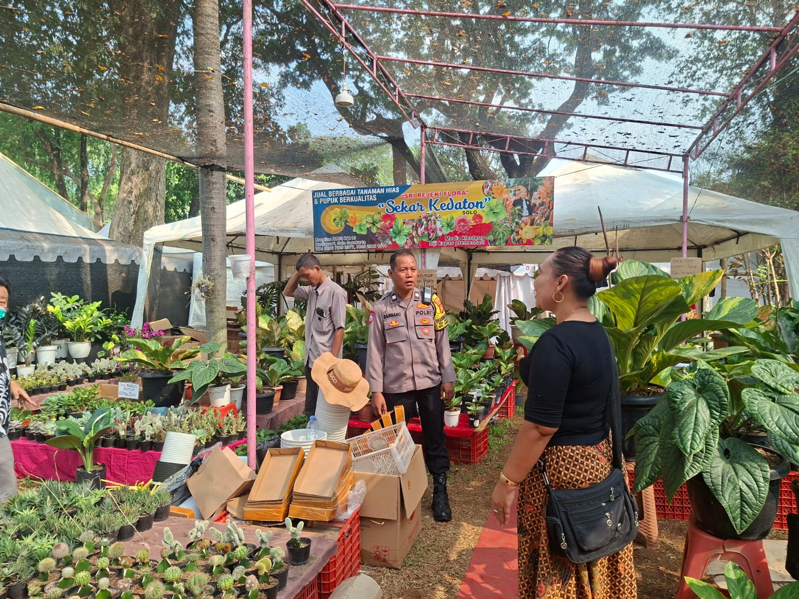 Kapolsubsektor Pasar Baru Pastikan Pameran Flona 2026 Aman dan Kondusif