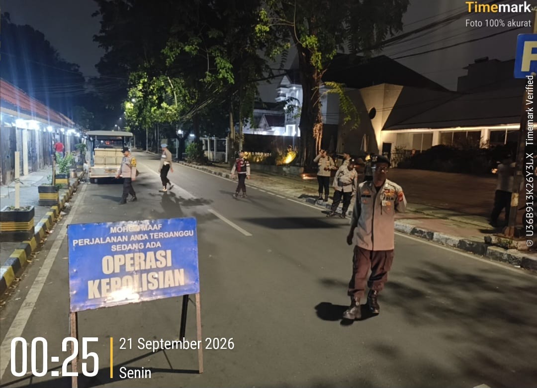 Razia Tengah Malam di Jalan Surabaya, Tiga Motor Diamankan Polsek Metro Menteng