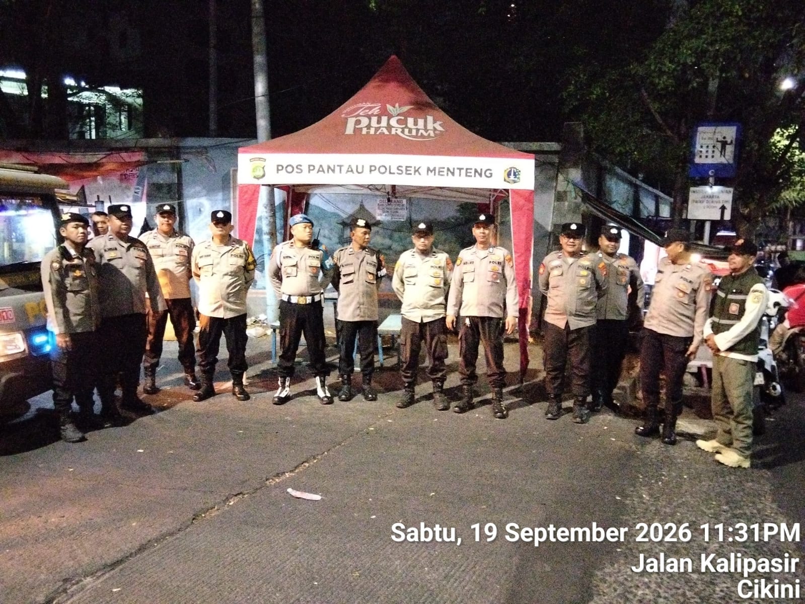 Minggu Dini Hari, Polisi Jaga Jalur Kwitang-Kalipasir dari Potensi Tawuran