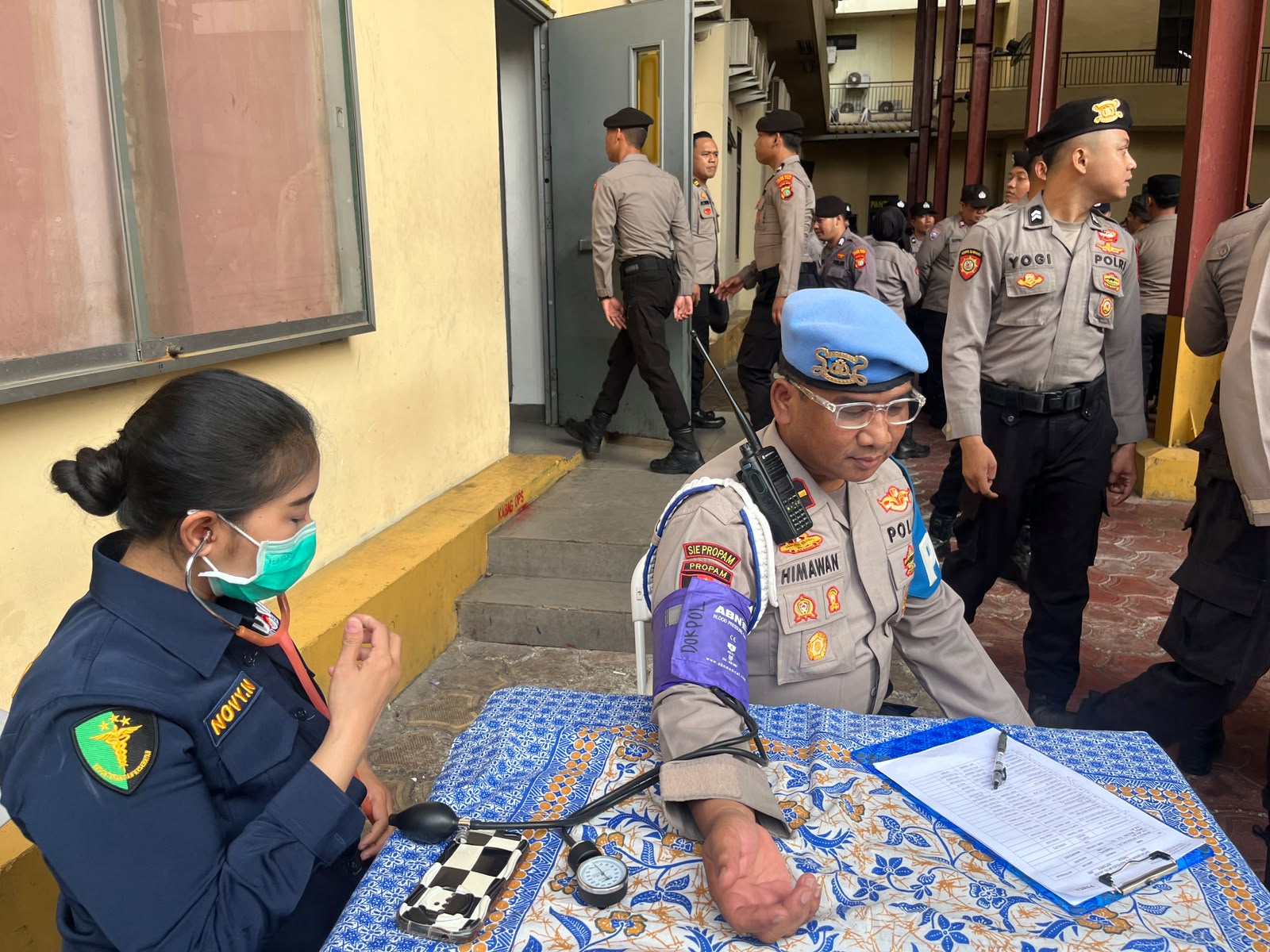 Polres Jakpus Gelar Pemeriksaan Kesehatan Lapangan bagi Personel Sebelum Bertugas