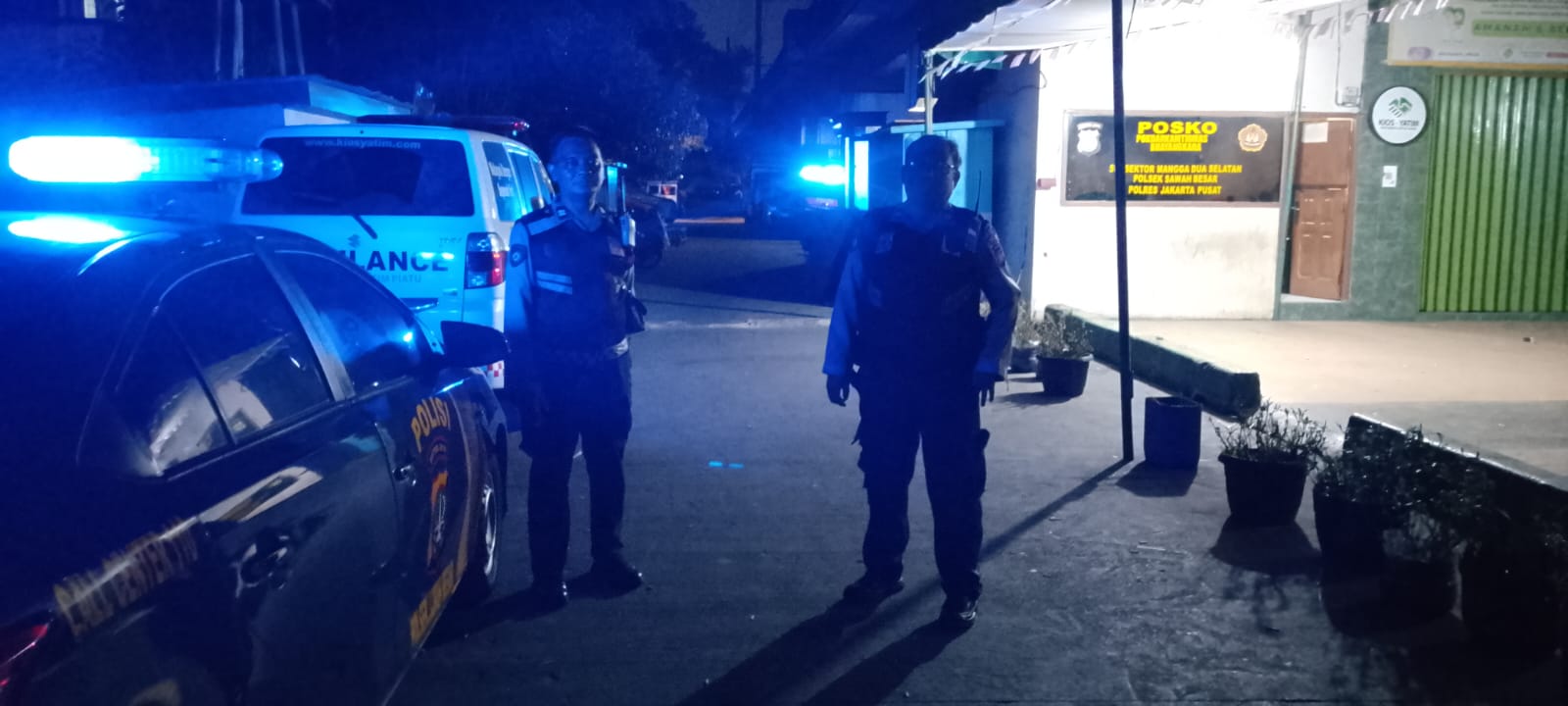 Patroli Mobile Blue Light Polsek Sawah Besar Cegah Tawuran dan Kejahatan Jalanan