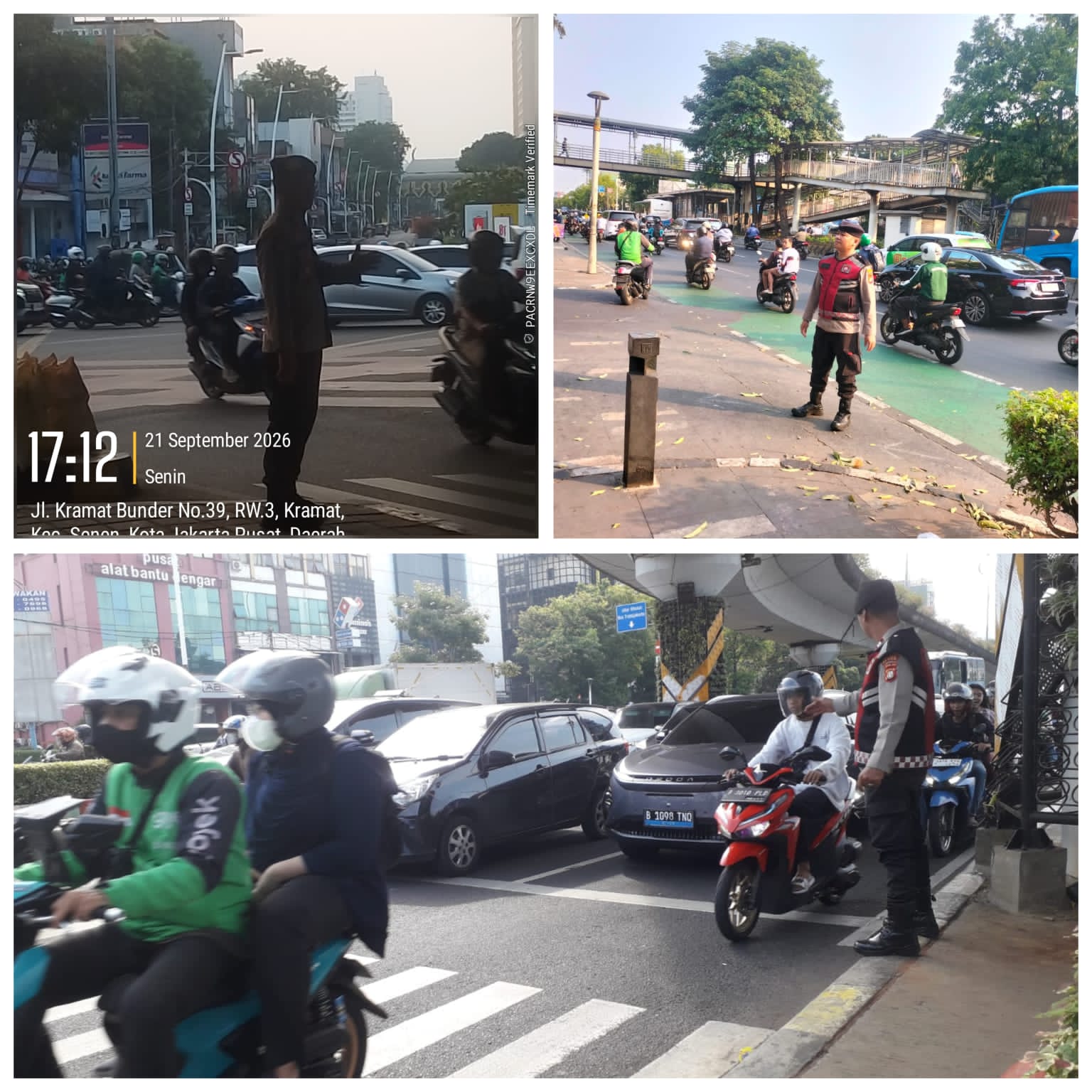 Polisi Atur Lalu Lintas Pagi-Sore di Senen, Antisipasi Kepadatan dan Kejahatan Jalanan