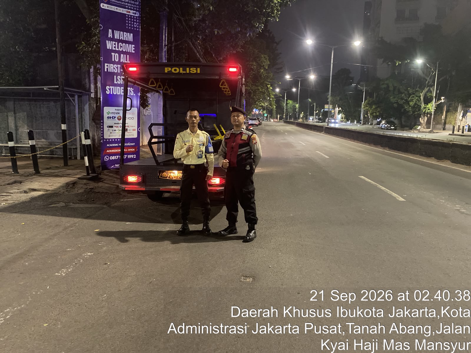 Patko 1052 Tingkatkan Patroli Dini Hari, Antisipasi Kejahatan Jalanan dan Balap Liar di Tanah Abang