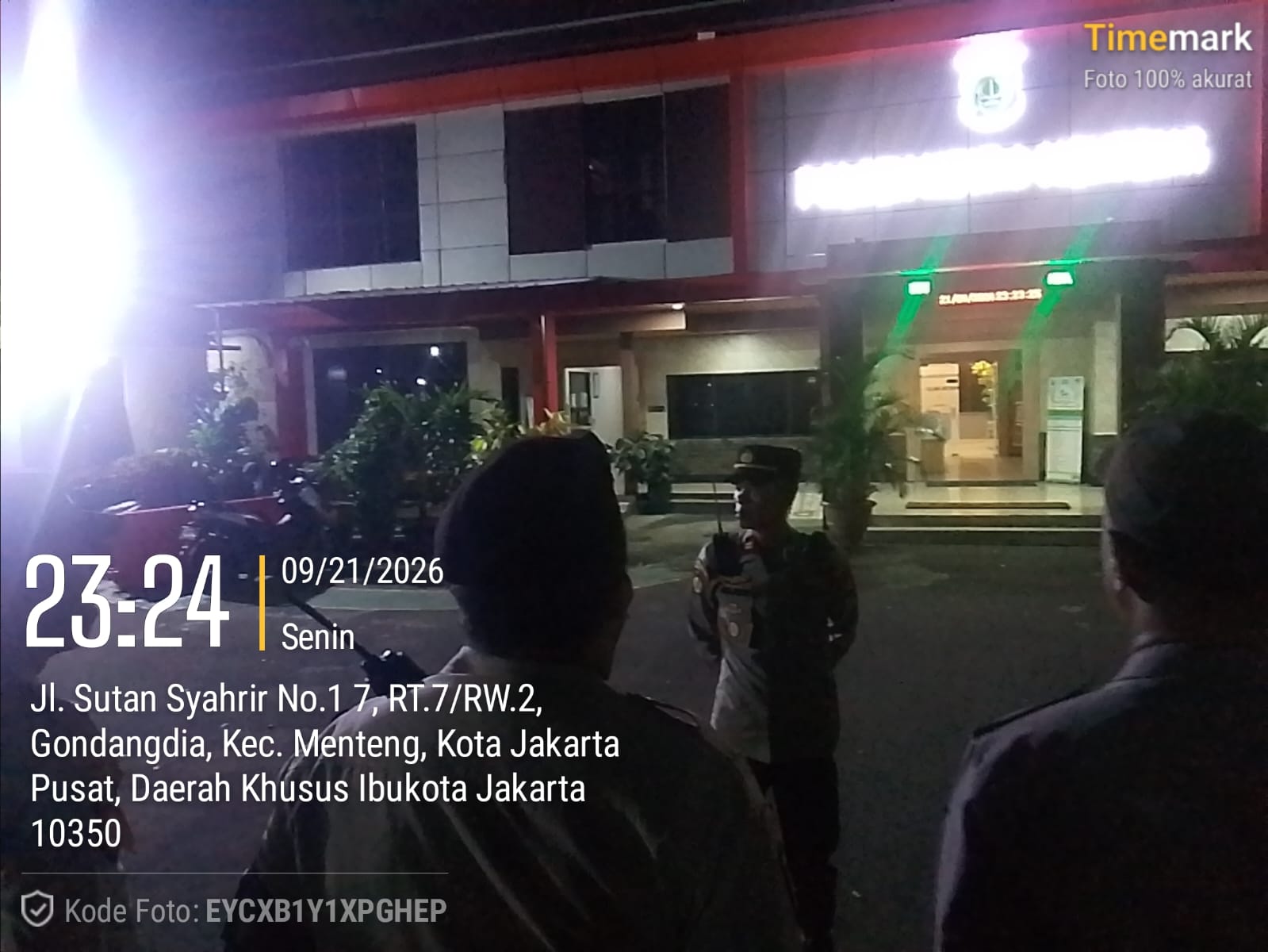 Patroli Malam Polsek Metro Menteng Fokus Cegah Tawuran di Sejumlah Perbatasan