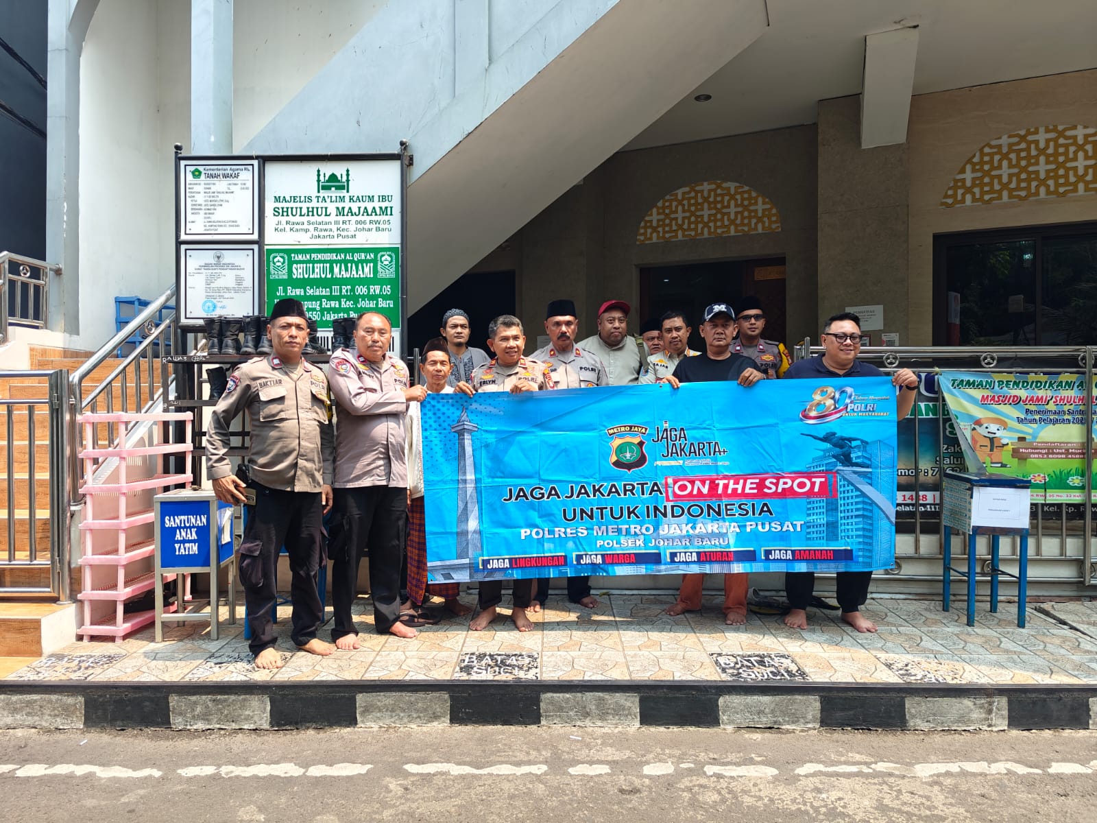 Jaga Jakarta On The Spot, Polsek Johar Baru Bersama Warga Ciptakan Lingkungan Aman