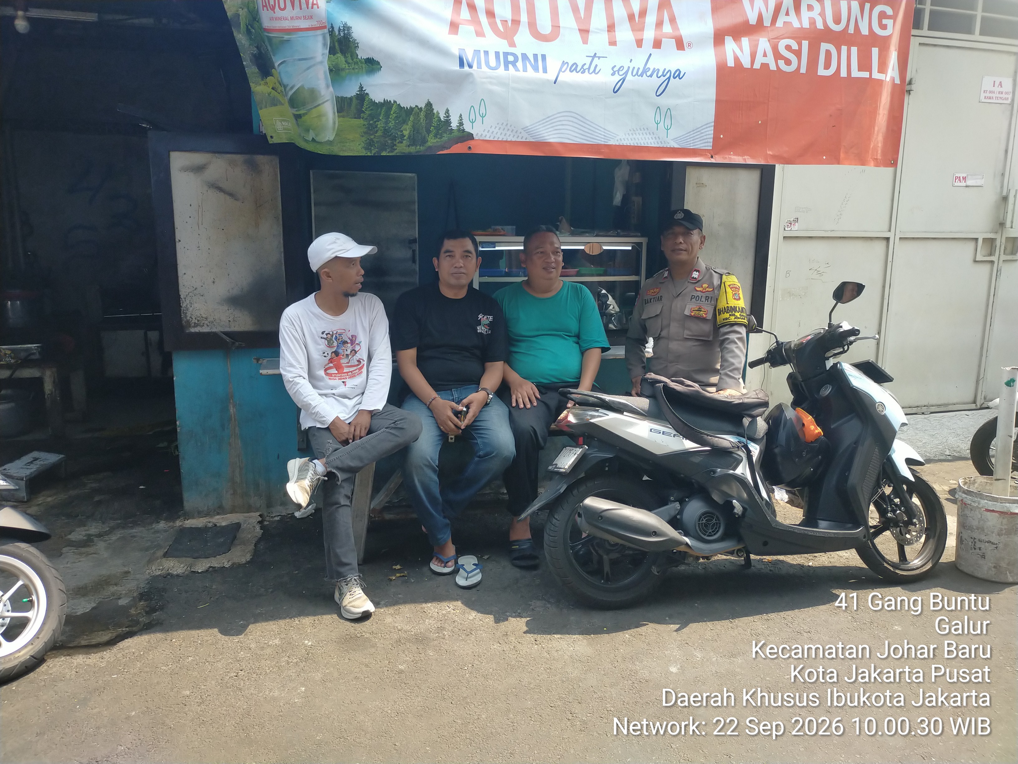 Imbauan Kamtibmas, Polsek Johar Baru Ajak Warga Galur Aktifkan Wajib Lapor Tamu