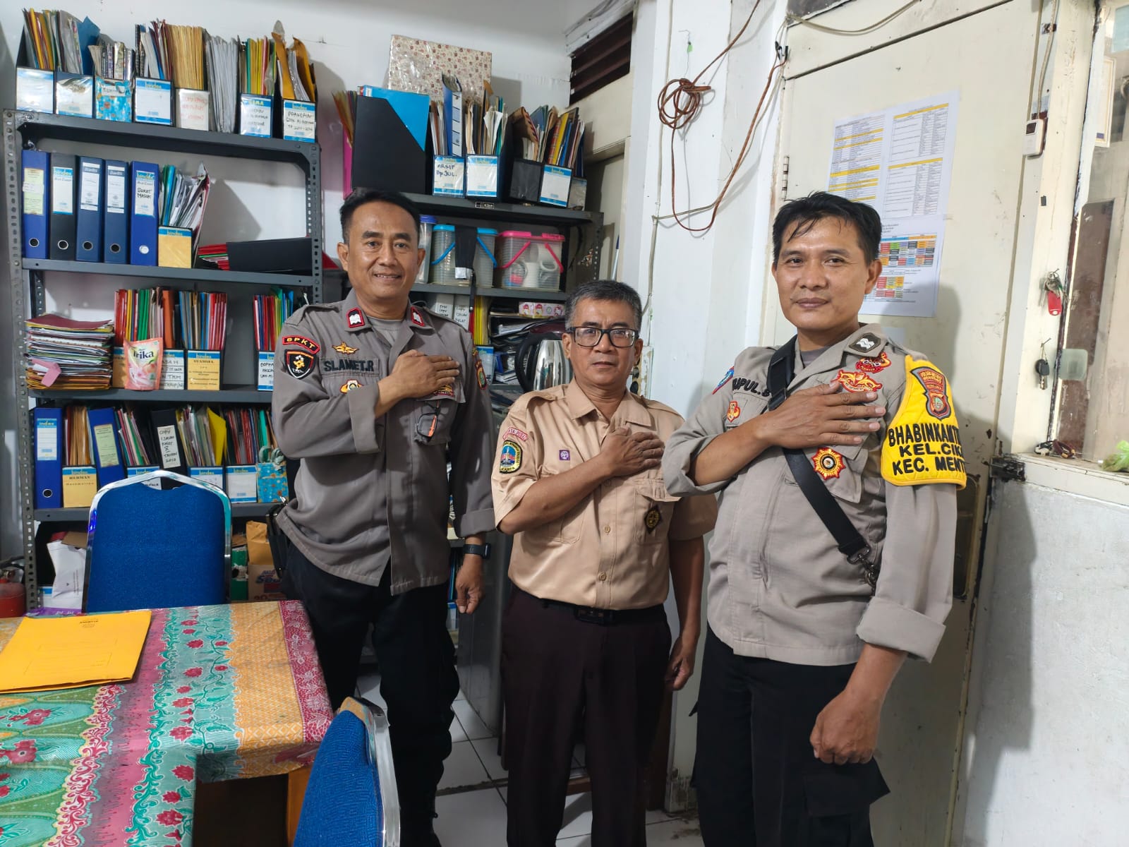Polsek Metro Menteng Gandeng Pelajar SMK Al Makmur Raden Saleh Jaga Keamanan Lingkungan