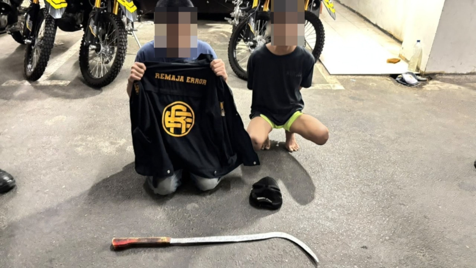 Patroli Brimob Cegah Potensi Tawuran di Cakung, Dua Pemuda Diamankan