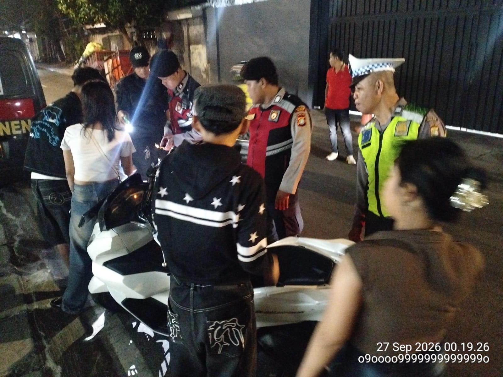 Polsek Senen Gelar Razia Stasioner di Pal Putih, Sasar Narkoba hingga Geng Motor