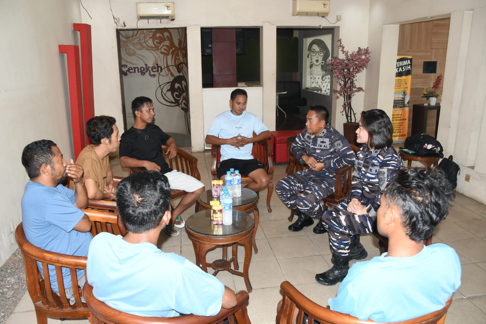 Lanal Banjarmasin Gelar Trauma Healing Bagi Penumpang KM Virgo Transport 8
