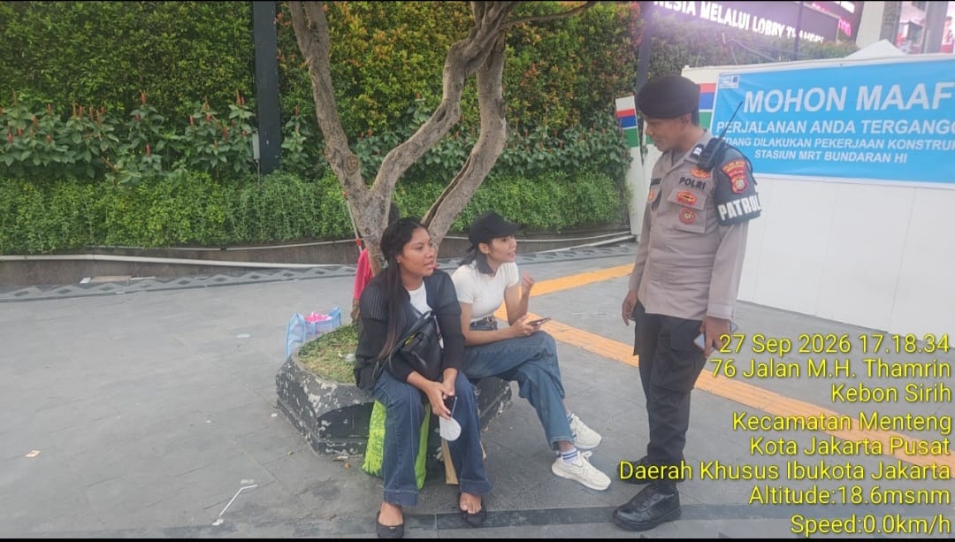 Polisi Ingatkan Warga di Kawasan Thamrin Tak Lengah Saat Gunakan Ponsel