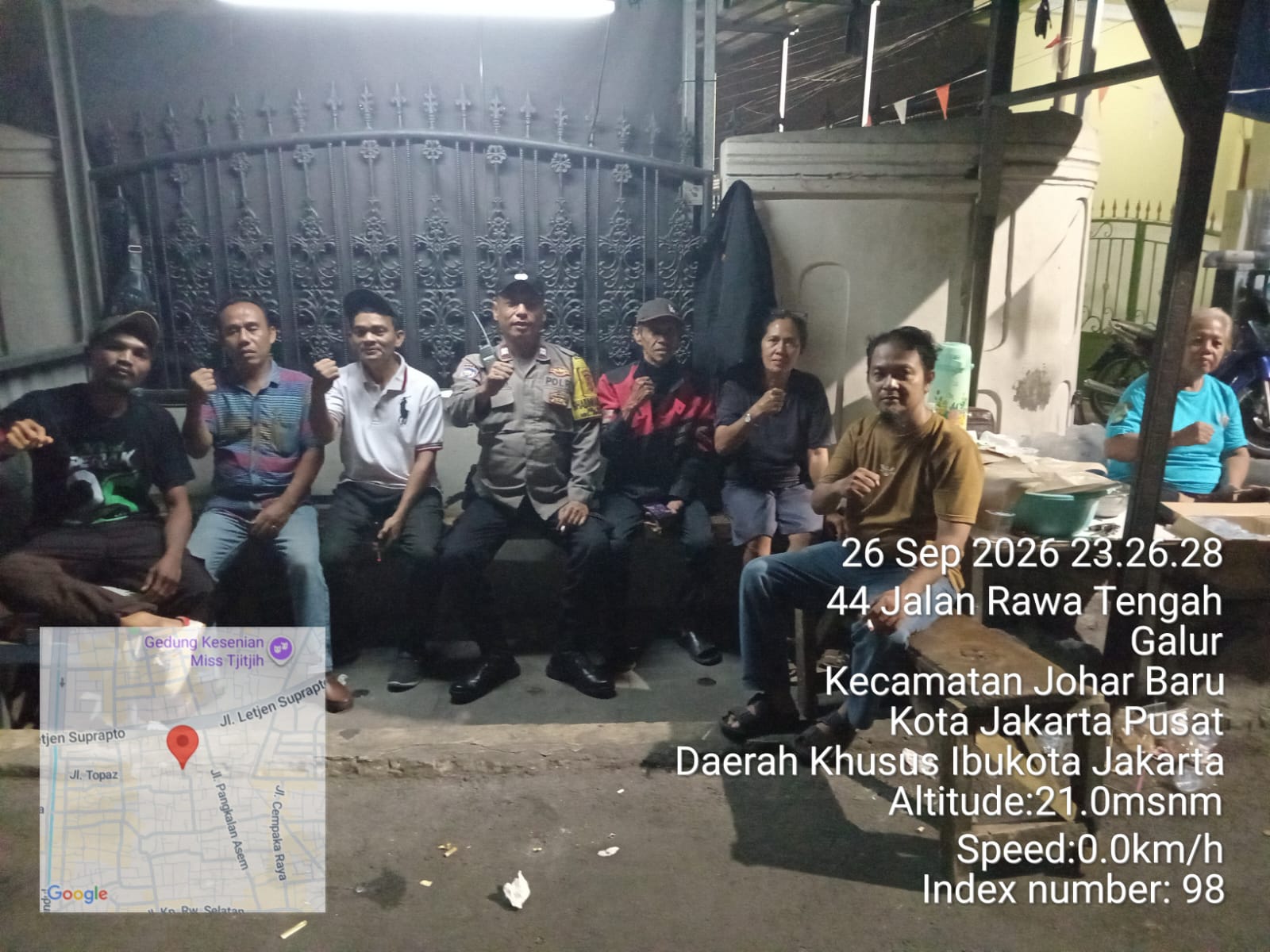 Bhabinkamtibmas Sambangi Posko Pokdar Kamtibmas Galur, Perkuat Deteksi Dini Gangguan Kamtibmas