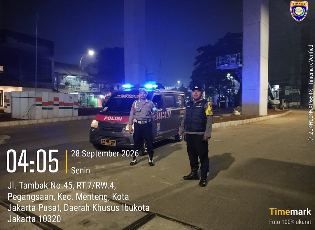 Menjelang Pagi, Polisi Perkuat Penjagaan di Tambak Ujung Cegah Tawuran
