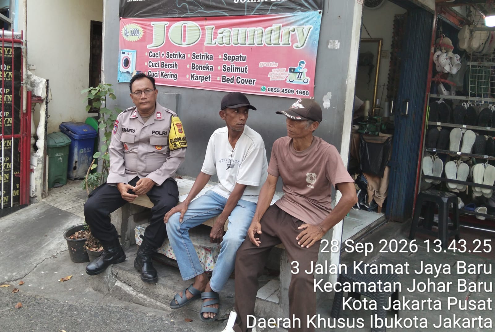 Perkuat Deteksi Dini, Polisi Sambangi Warga RW 01 Johar Baru