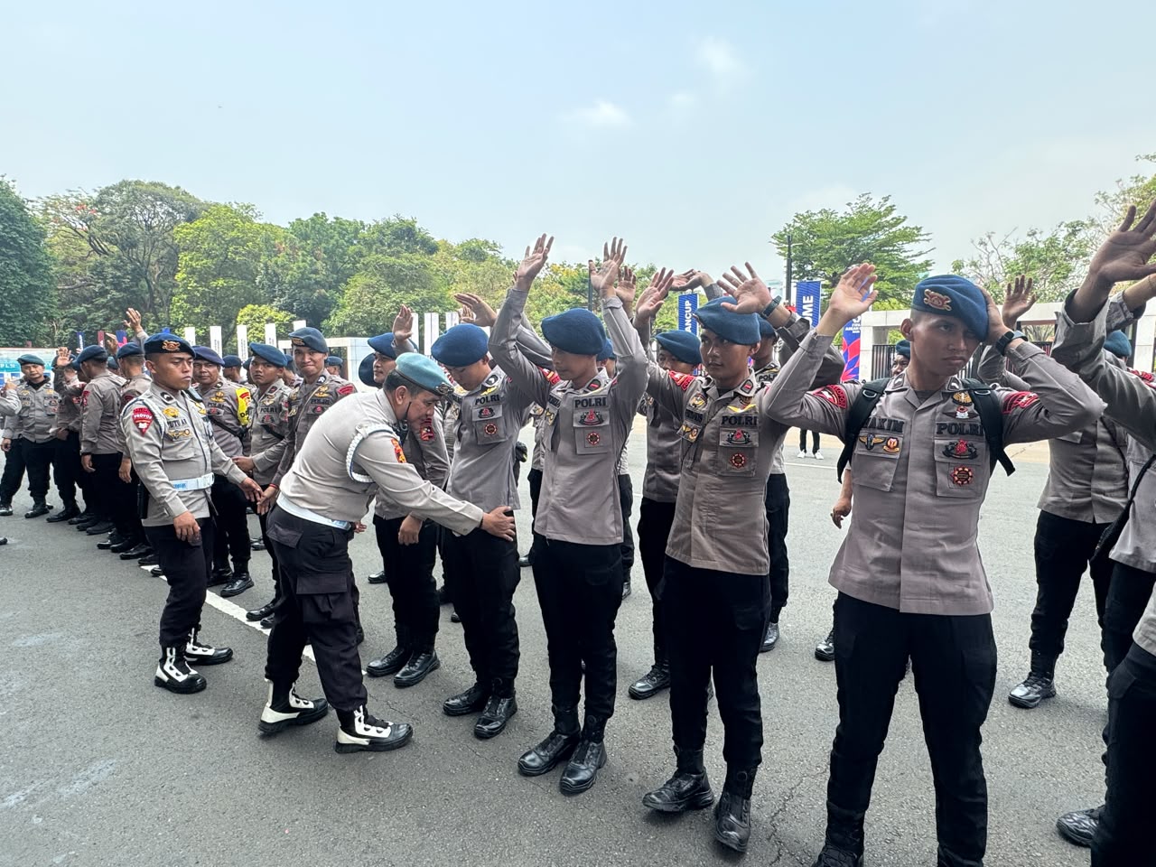Kapolsek Sawah Besar Pimpin Apel Pelayanan” 134 Personel Polri Disiagakan Layani Penonton FIFA ASEAN Cup 2026