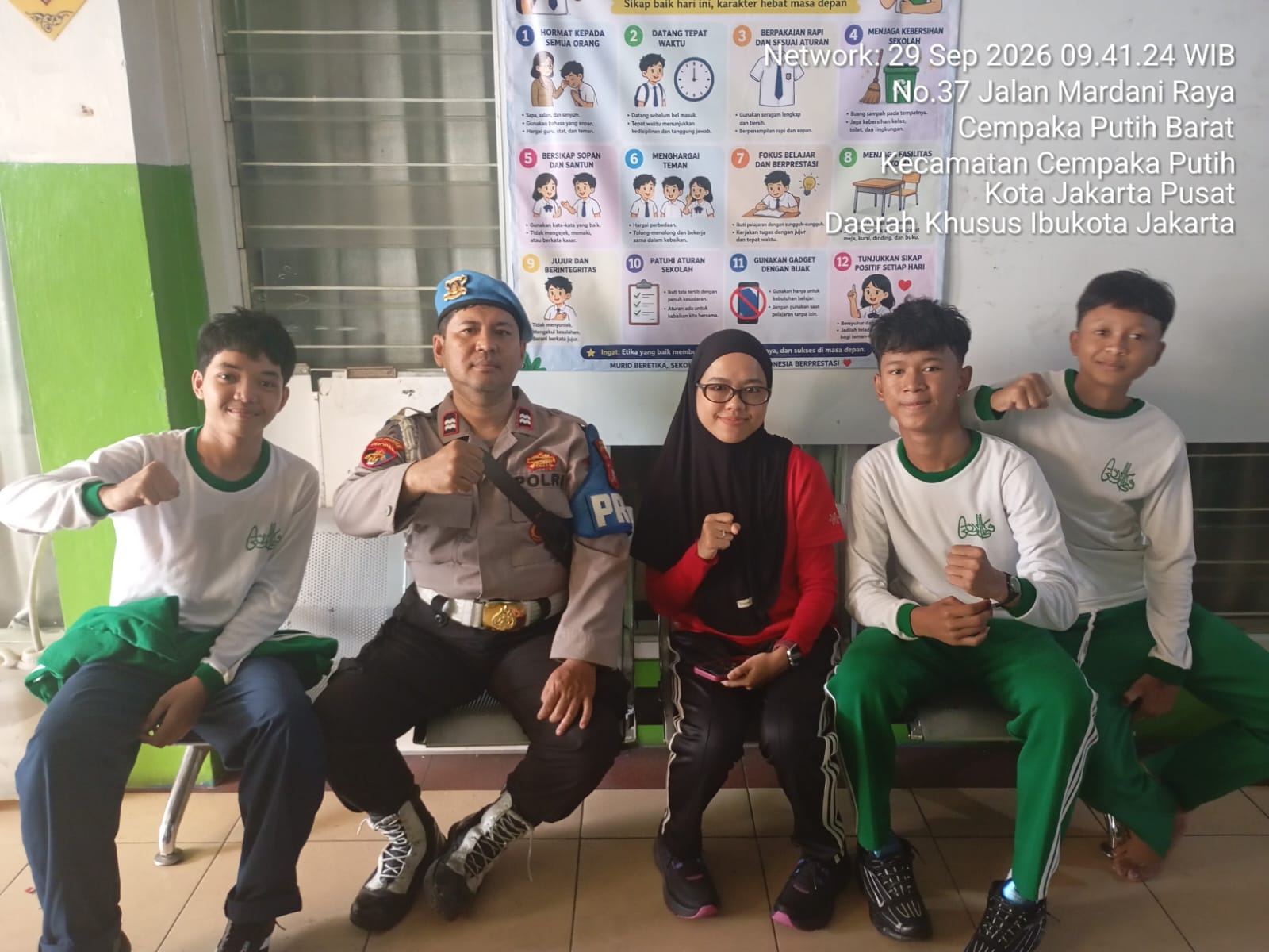 Bapak Asuh Siswa Sambangi SMPI Miftahussadah, Polisi Perkuat Pembinaan Pelajar