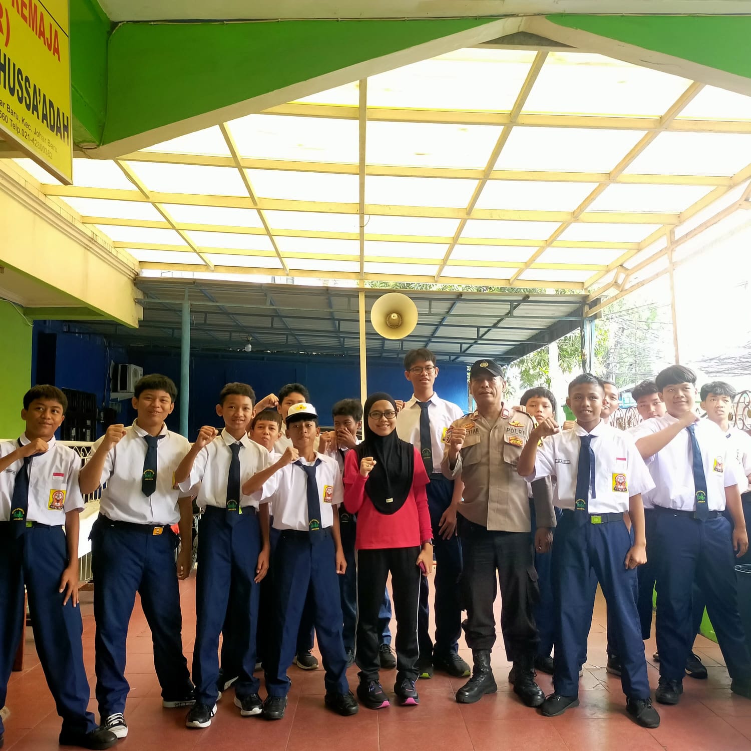 Sambang dan Cooling System FKPMS, Bhabinkamtibmas Ajak Siswa Tak Terlibat Aksi Unjuk Rasa