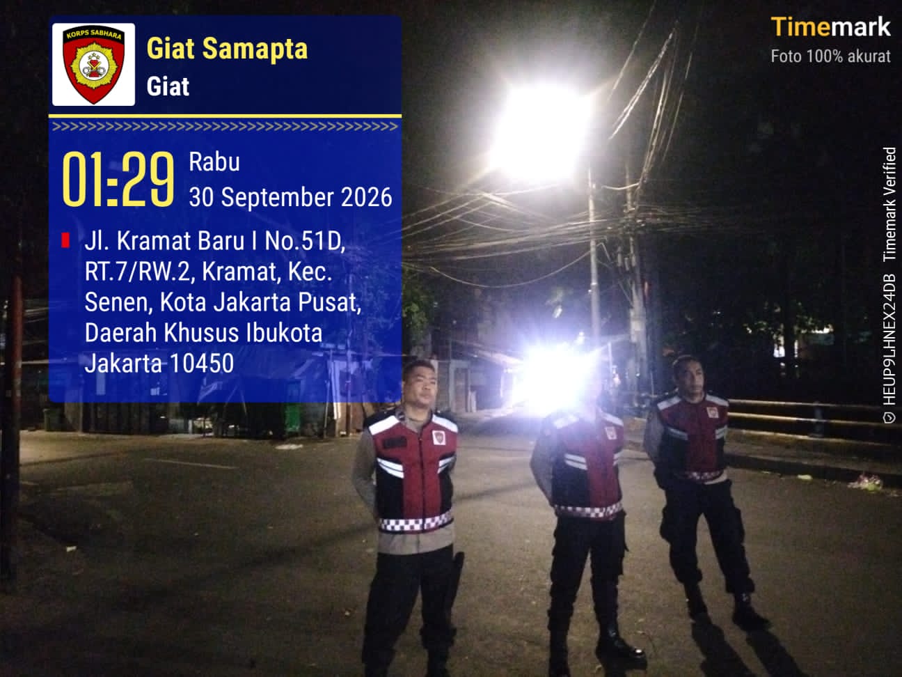 Polsek Senen Gelar Strong Point di Jl Pal Putih, Antisipasi Tawuran hingga Kejahatan Jalanan