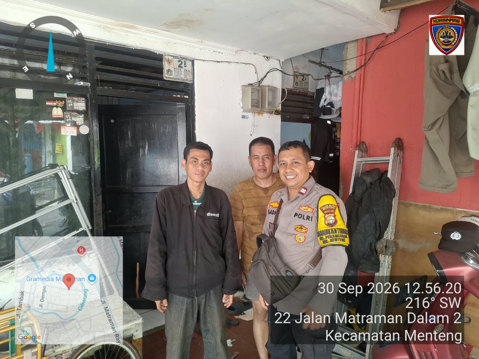 Bhabinkamtibmas Gandeng Ketua RT Pegangsaan Perkuat Deteksi Dini Gangguan Kamtibmas