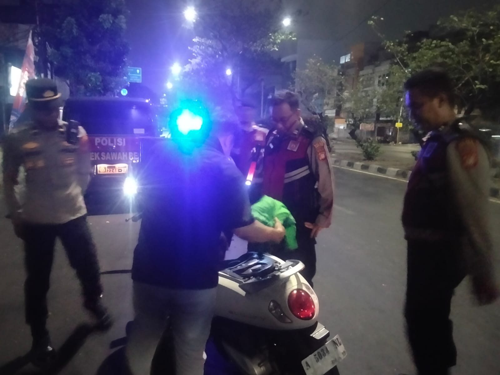 Cegah Tawuran dan Kejahatan Jalanan Polsek Sawah Besar Gelar Operasi Cipkon Stasioner di Jalan Samanhudi