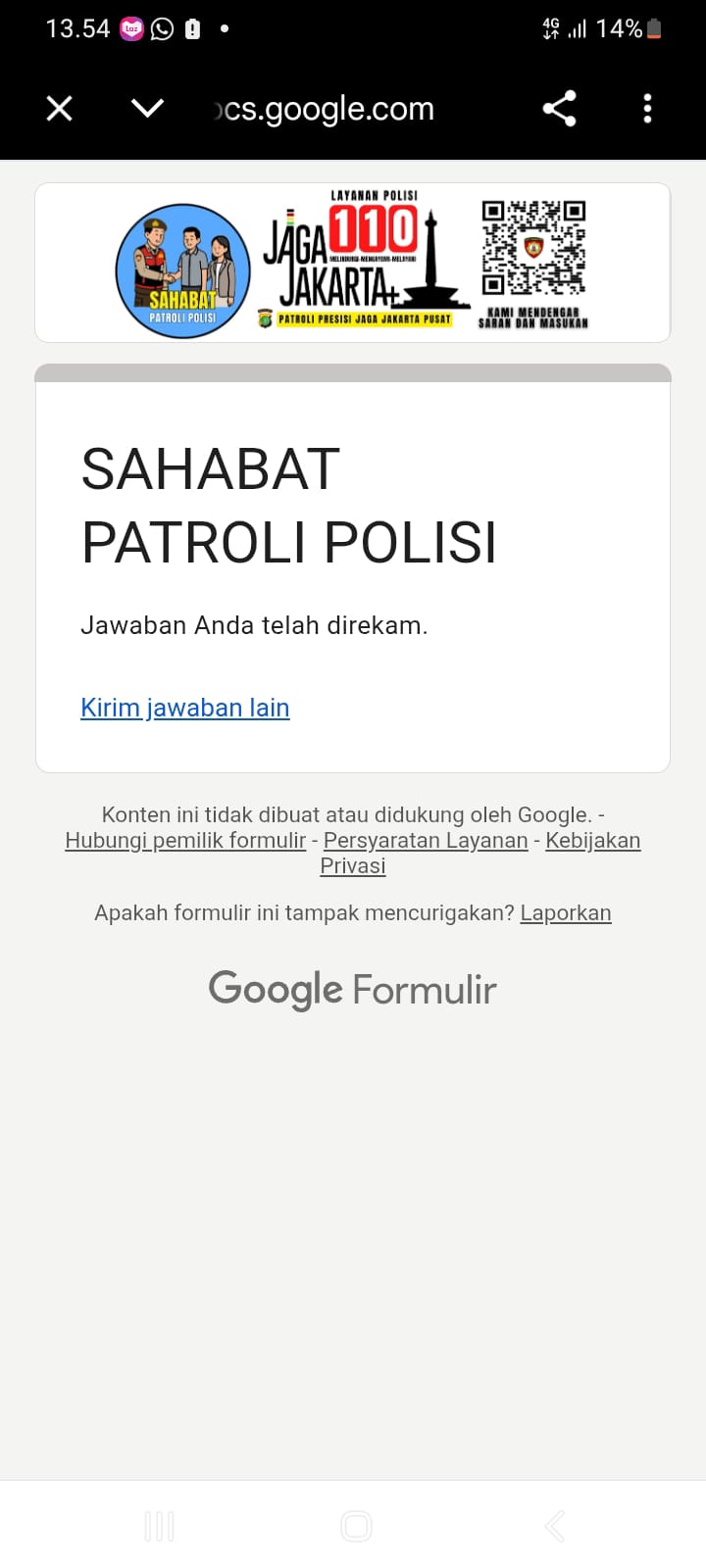 Patroli Jalan Kaki Polsek Johar Baru, Polisi Ingatkan Karyawan Waspada 3C