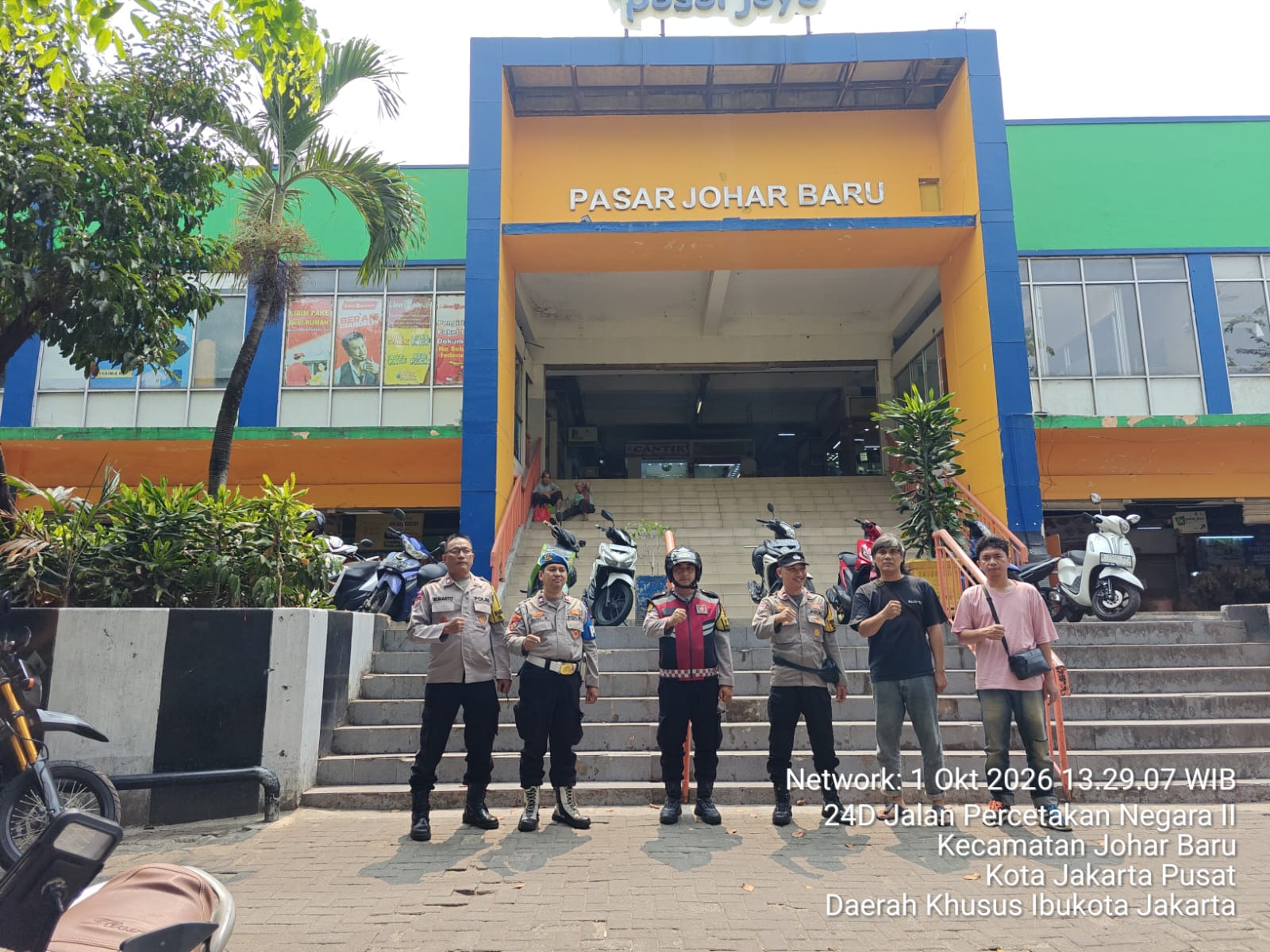 Patroli Siang Hari, Polsek Johar Baru Sisir Sejumlah Titik Antisipasi Gangguan Kamtibmas
