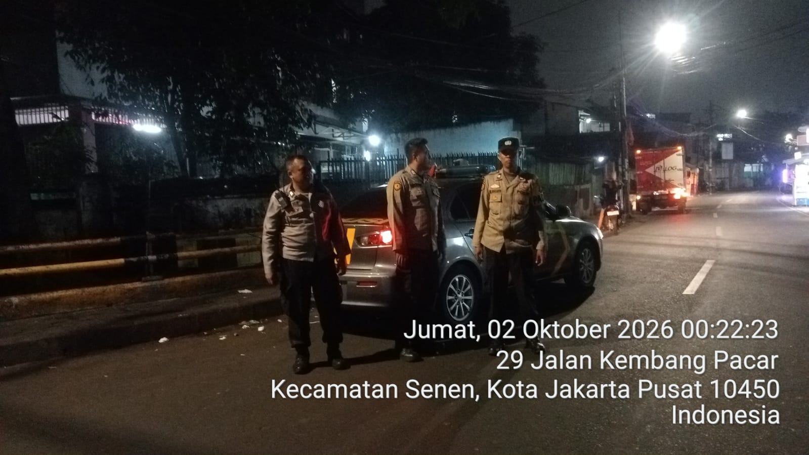 Polsek Senen Gelar Patroli Cipta Kondisi Jelang Pagi, Sasar Sejumlah Titik Rawan