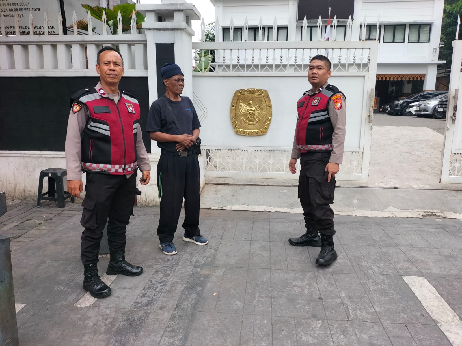 Polsek Senen Patroli Sejumlah Obyek Vital di Jakarta Pusat,Beri Himbauan Kamtibmas