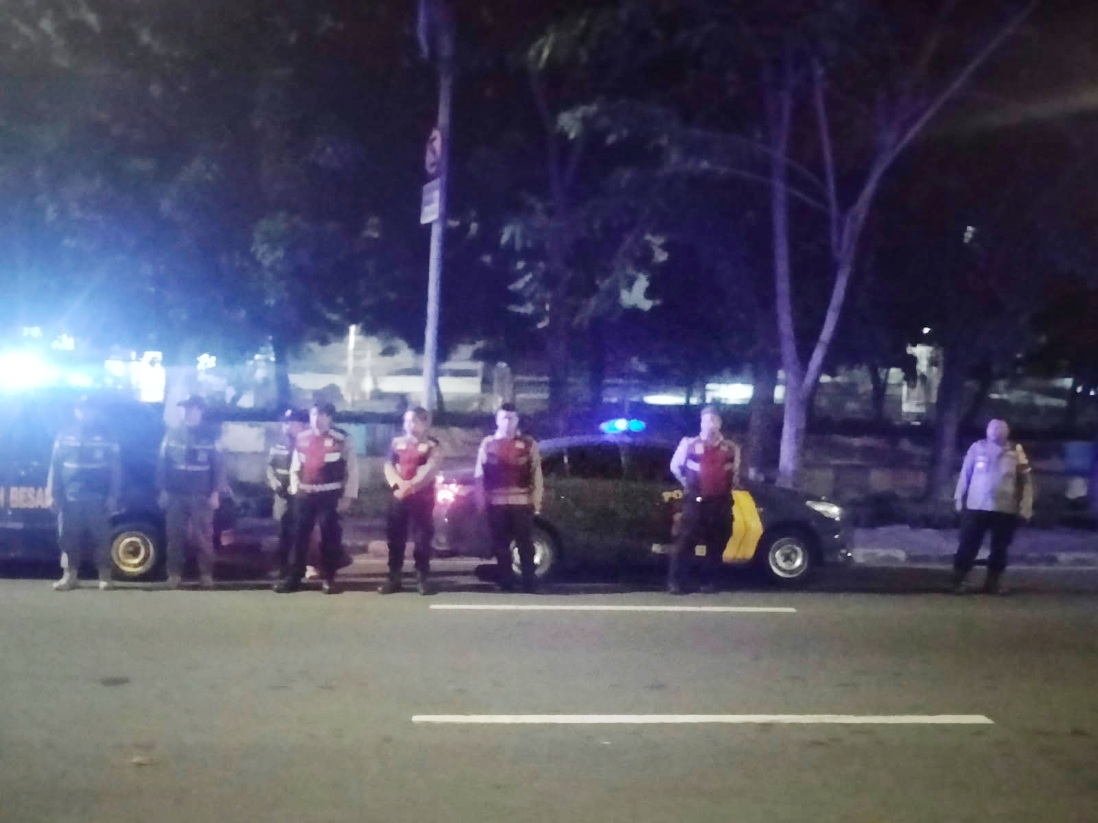 Patroli dan STRONG POIN 3 Pilar di Gunung Sahari Raya Cegah Balap Liar dan Gangguan Kamtibmas