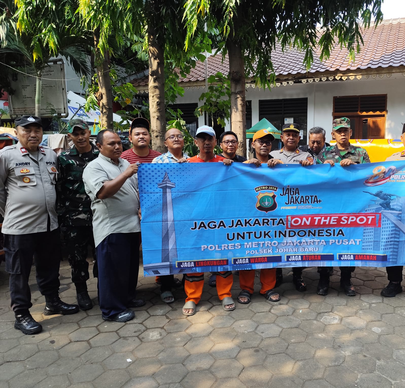 Jaga Jakarta On The Spot, Polsek Johar Baru Bersama Warga Antisipasi Tawuran dan Kejahatan