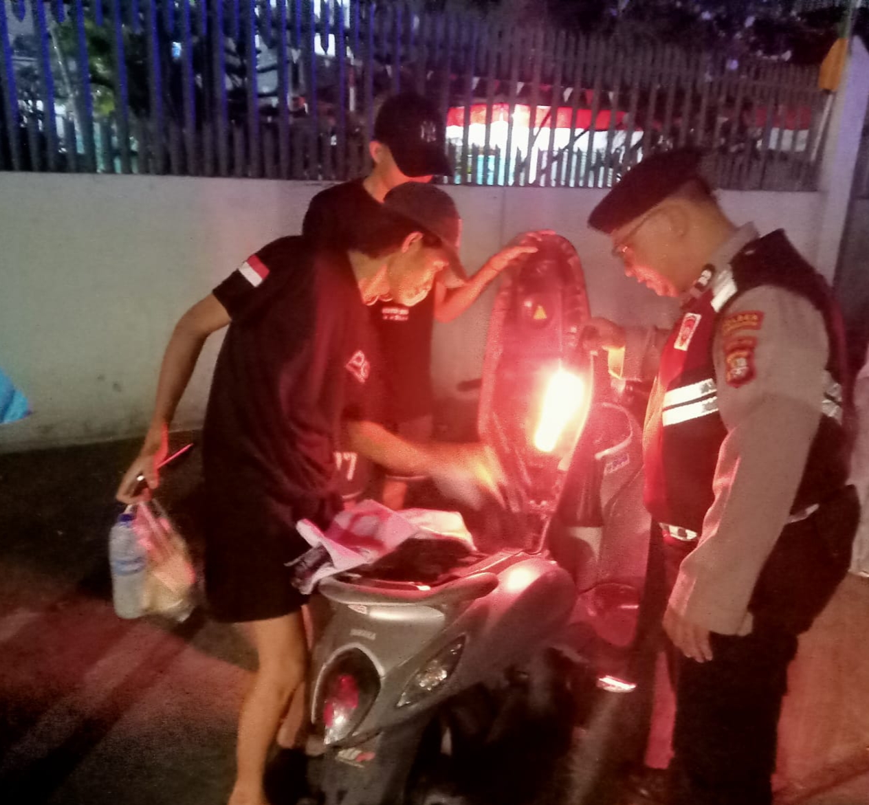 Razia Stasioner Polsek Cempaka Putih Sasar Kejahatan Jalanan dan Gangguan Kamtibmas