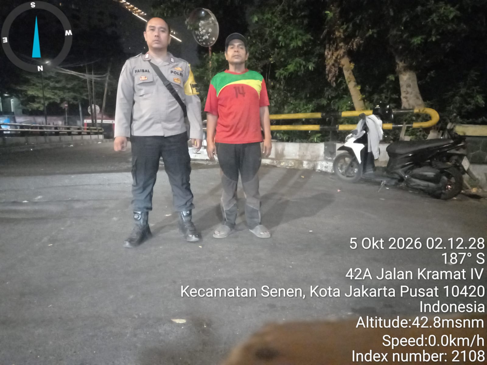 Polsek Senen Plotting Dini Hari Antisipasi Tawuran dan Gangguan Kamtibmas