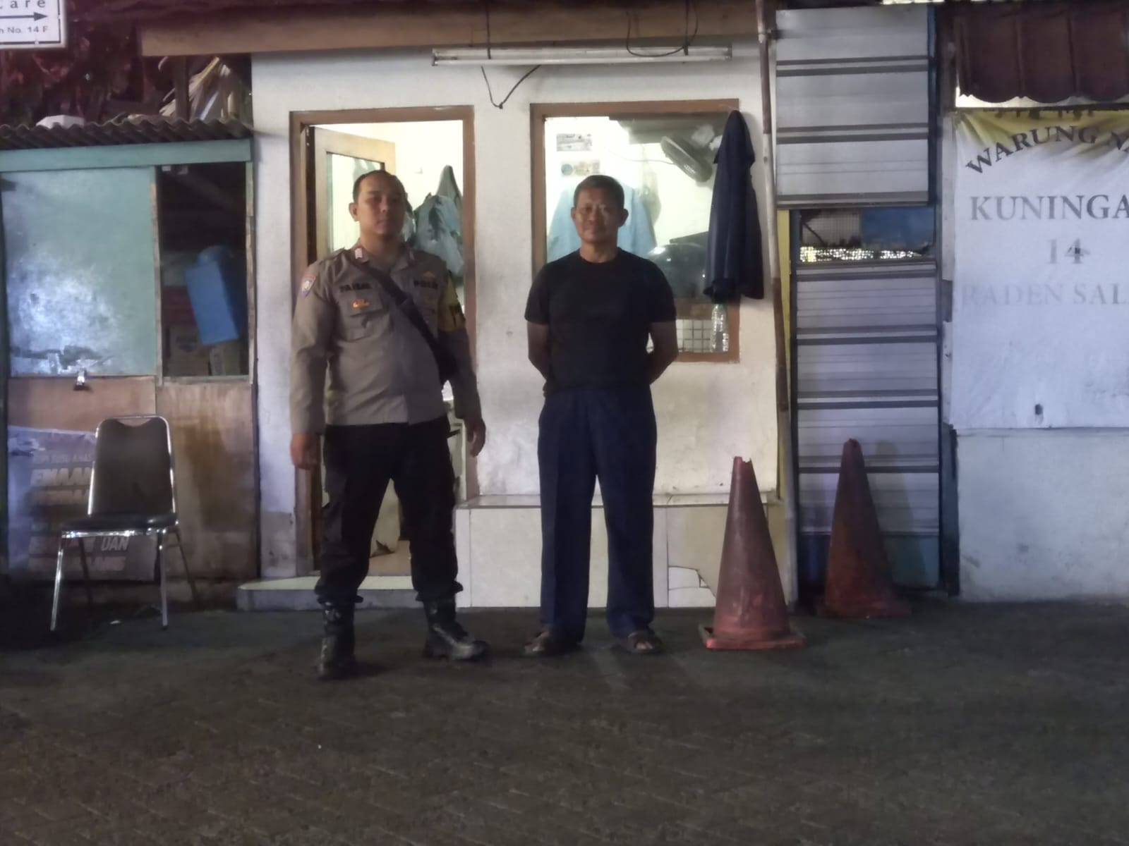 Bhabinkamtibmas Kenari Sambangi Pos Keamanan, Ingatkan Warga Waspadai Curat, Curas, dan Curanmor