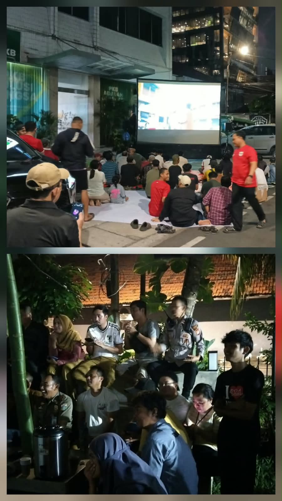 Nobar Final Indonesia Vs Thailand Digelar di Dua Lokasi di Senen Jakarta Pusat, Polisi bersama Unsur 3 Pilar Lakukan Pemantauan