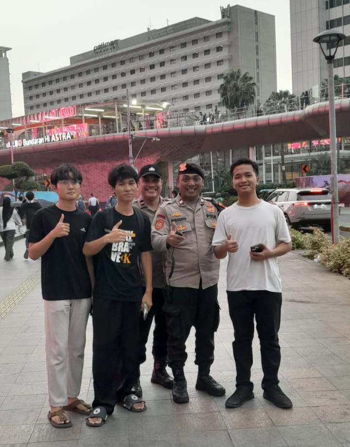 Polisi Ingatkan Warga di Bundaran HI, Jangan Beri Celah Kejahatan di Ruang Publik