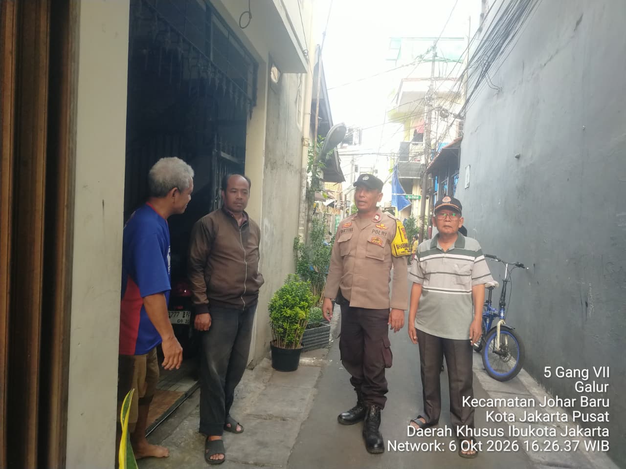Hadir di Tengah Masyarakat, Bhabinkamtibmas Galur Sambangi Korban Curanmor