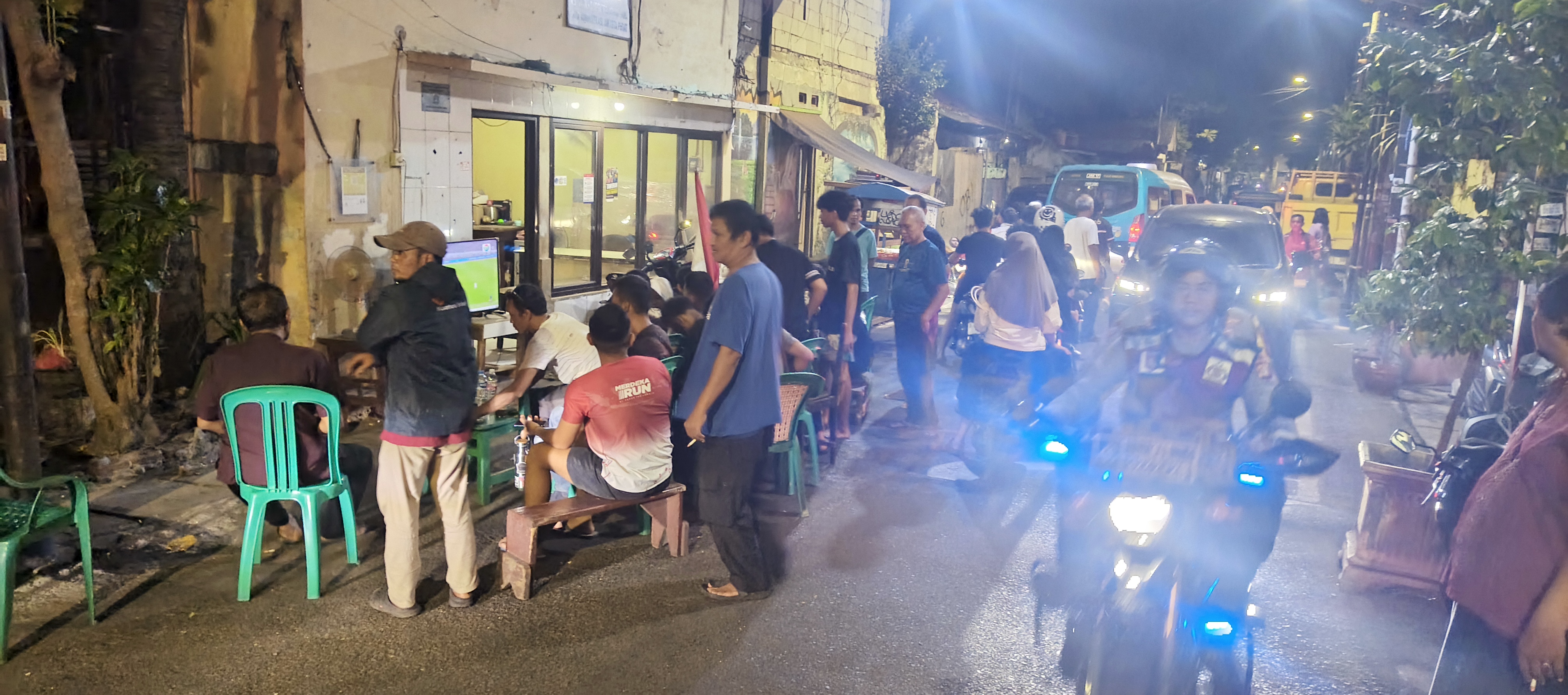 Monitoring Nobar Piala ASEAN, Polsek Johar Baru Jaga Situasi Tetap Kondusif