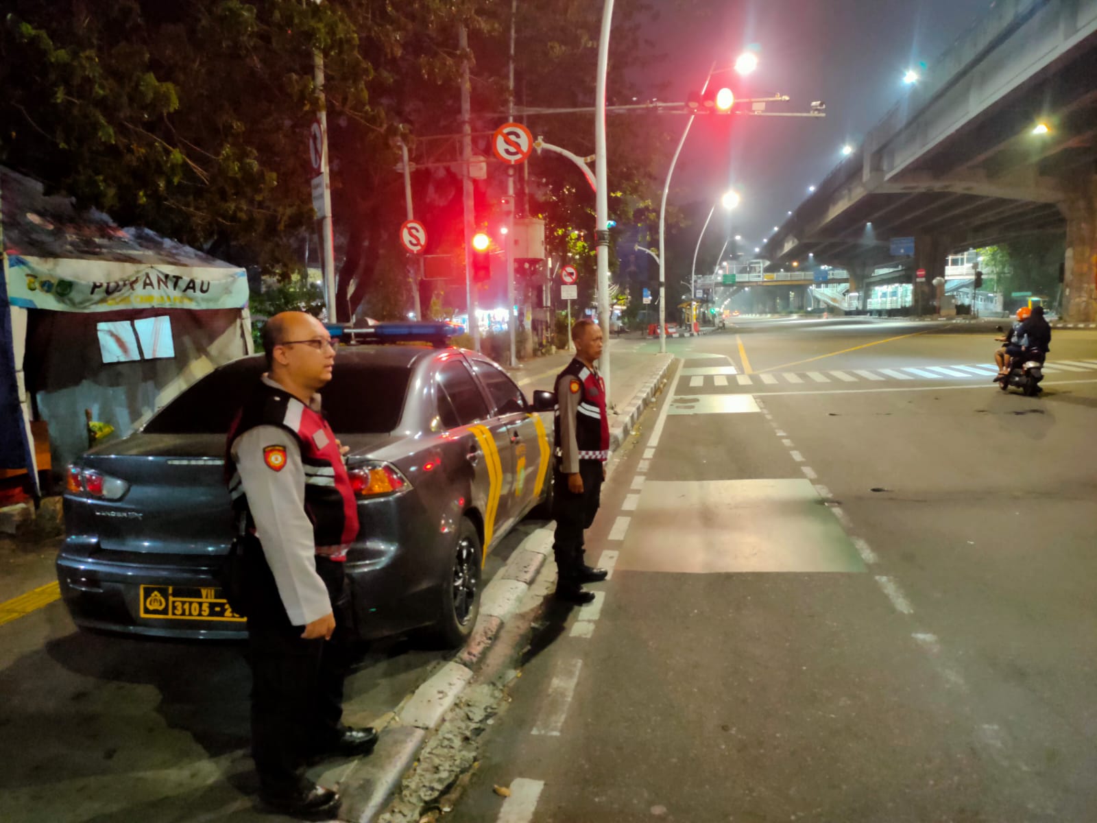 Patroli Cipkon Polsek Cempaka Putih Sasar Titik Rawan di Jalan Ahmad Yani